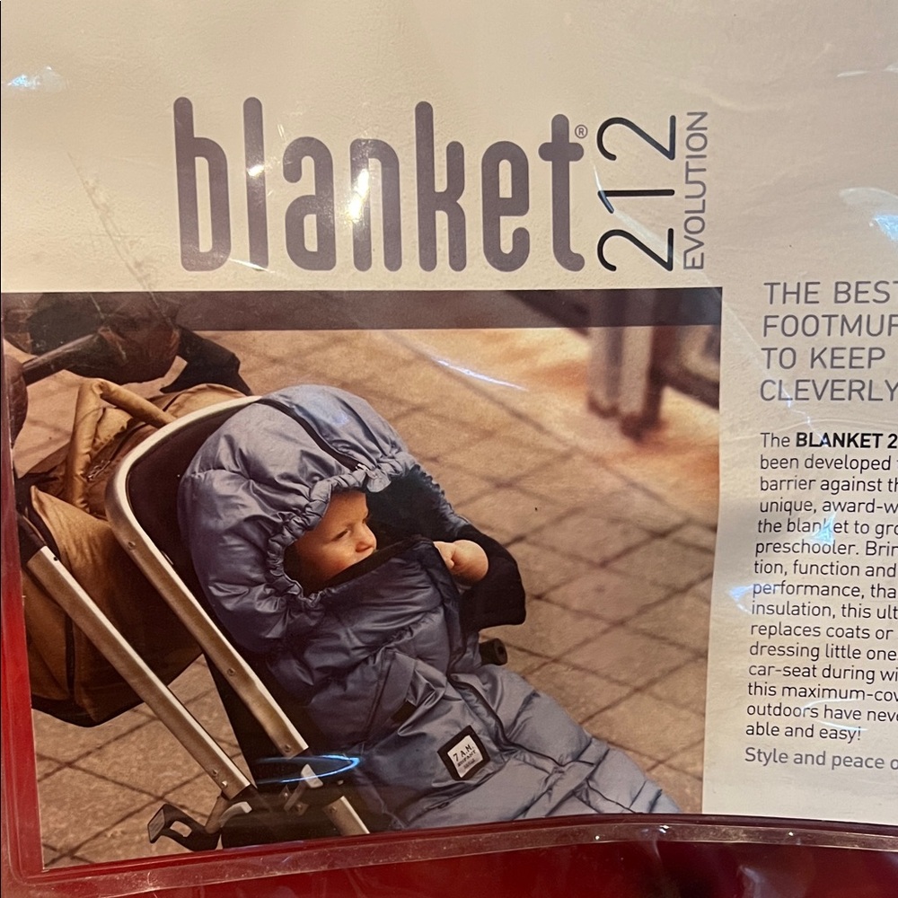 NEW 7 A.M. 212 Evolution Red Stroller blanket - Picture 3 of 11